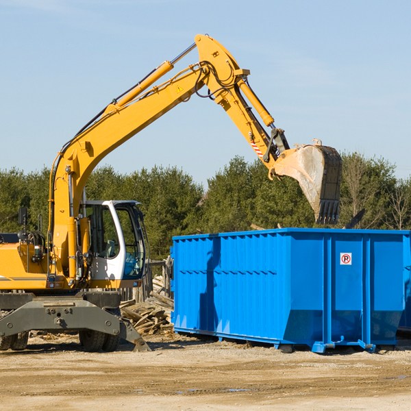 are there any restrictions on where a residential dumpster can be placed in Bayfield WI